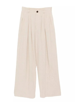 Kinyan Lam pleated trousers - Neutrals