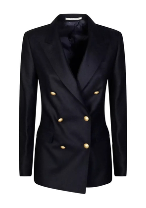 Tagliatore double-breasted buttoned coat - Blue