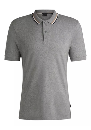 BOSS cotton polo shirt - Grey