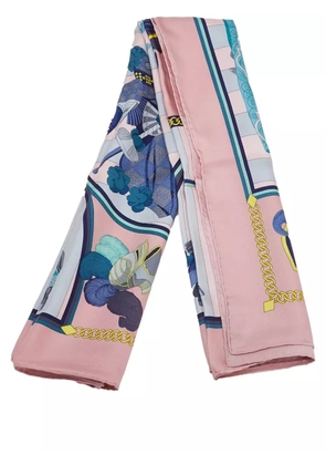 Hermès Pre-Owned 20th Century Chocs En Plumes Silk Scarf scarves - Pink