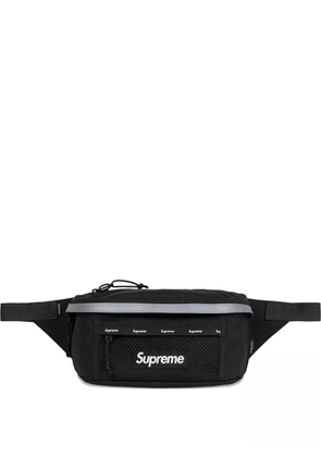 Supreme reflective-trim belt bag - Black