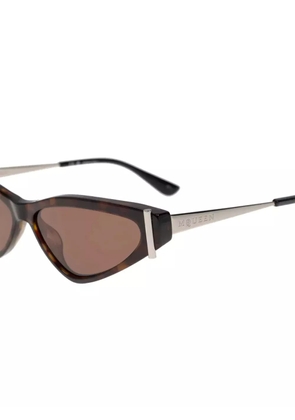 Alexander McQueen Eyewear geometric-frame sunglasses - Brown