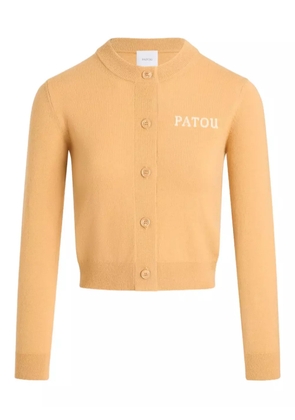 Patou intarsia cardigan - Orange