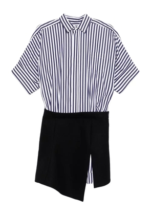 sacai asymmetric-hem dress - Blue