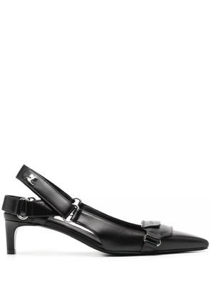 Courrèges Racer 55mm slingback pumps - Black