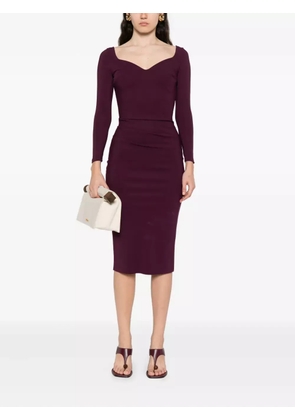 CHIARA BONI La Petite Robe Luheart long-sleeve dress - Red