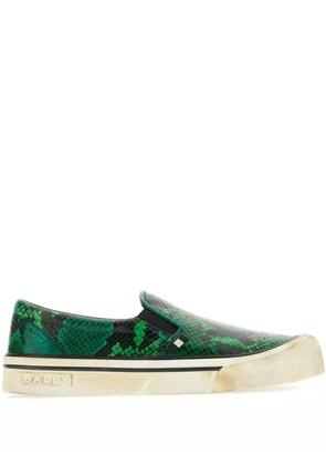 Bally printed slip-on sneakers - Green