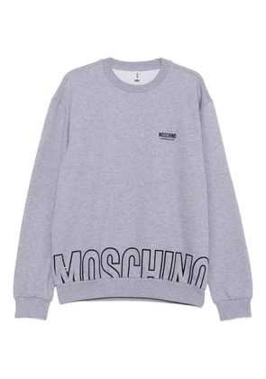 Moschino logo-print sweatshirt - Grey