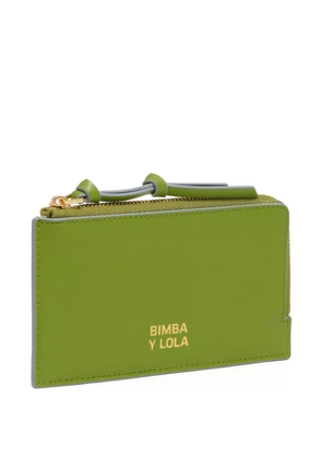Bimba y Lola leather zip purse - Green
