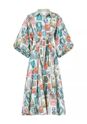 Camilla With Love From Türkiye midi dress - Blue