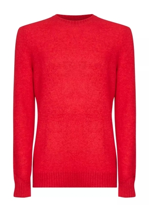 MC2 Saint Barth ribbed logo-embroidery sweater - Red