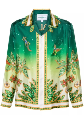 Casablanca Joyaux D'Afrique silk shirt - Green