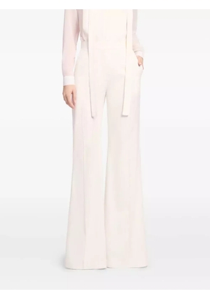 Elie Saab pinstripe trousers - White