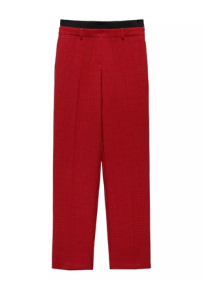 MSGM check-print trousers - Red