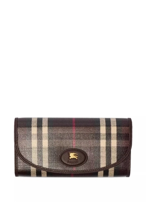 Burberry logo-detail wallet - Brown