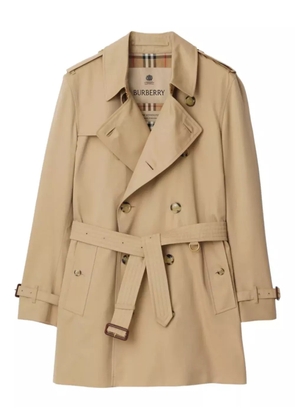 Burberry belted double-breasted trench coat - Brown