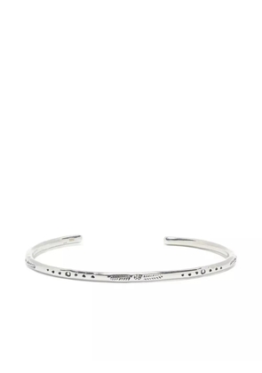 OBSIDIAN engraved bracelet - Silver