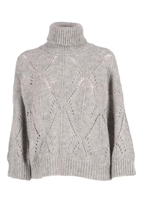Peserico pointelle-knit jumper - Grey