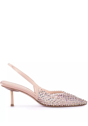 Le Silla Gilda crystal-embellished pumps - Pink