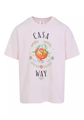 Casablanca Way Kawaii graphic-print T-shirt - Pink