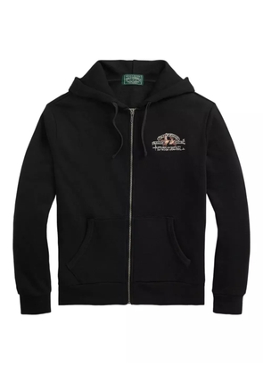 Polo Ralph Lauren embroidered logo zip-up hoodie - Black