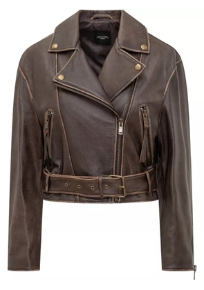 Weekend Max Mara Saletta biker jacket - Brown
