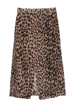 Baum Und Pferdgarten Shevin leopard-print skirt - Brown