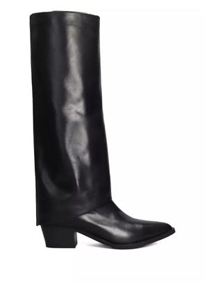 Julie Dee 55mm leather boots - Black