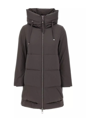 Duno hooded zip-fastening coat - Brown