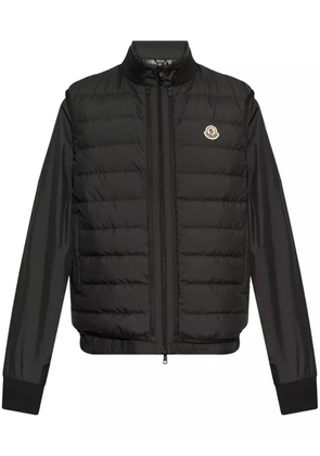 Moncler logo-patch gilet - Black