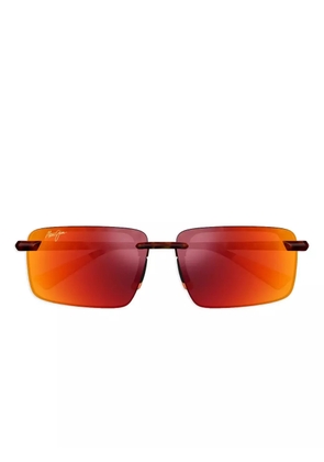 Maui Jim Laulima rectangle-frame sunglasses - Brown
