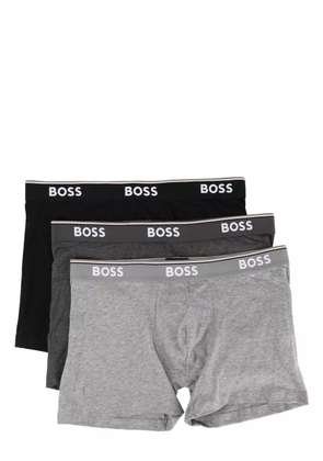 BOSS logo-waistband boxers set of 3 - Grey