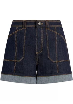 Cinq A Sept Benji cuffed shorts - Blue