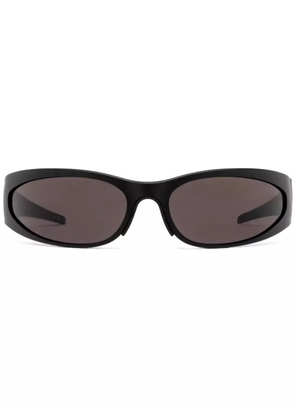 Balenciaga Eyewear Reverse XP Wrap oval-frame sunglasses - Black