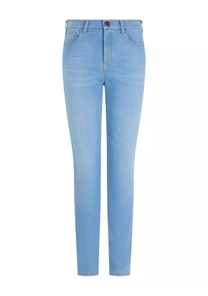 Emporio Armani logo-print trousers - Blue