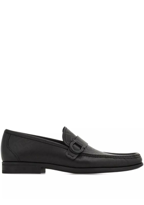Ferragamo Gancini-buckle loafers - Black