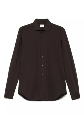 Xacus long-sleeve button-down shirt - Brown