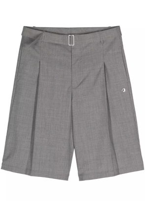 Études Studio Cooper wool pleated shorts - Grey