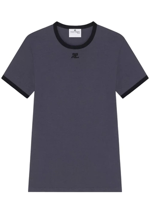 Courrèges Signature Contrast T-shirt - Black