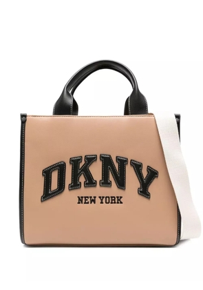DKNY medium Hadlee logo-embroidered tote bag - Neutrals
