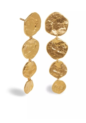 Monica Vinader Capri Disc Cocktail drop earrings - Gold
