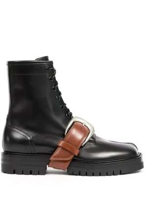 Maison Margiela Tabi split-toe leather boots - Black
