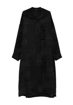 Y's patterned coat - Black
