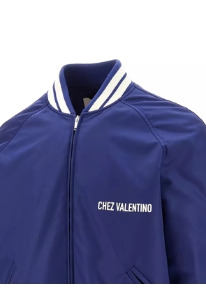 Valentino Garavani Chez-print bomber jacket - Blue