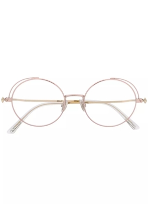 Jimmy Choo Eyewear round frame glasses - Pink