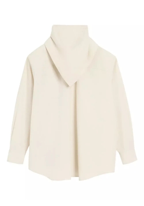 AMI Paris long-sleeved cotton bandana blouse - Neutrals