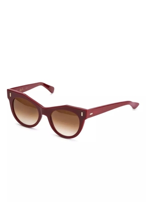Kador round-frame sunglasses - Red