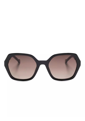 Carolina Herrera geometric-frame sunglasses - Black