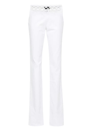 DSQUARED2 Sharpei ring-embellished trousers - White