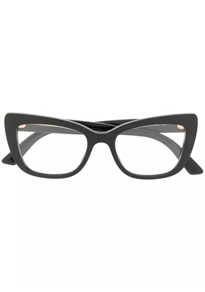Dolce & Gabbana Eyewear cat eye frame glasses - Black